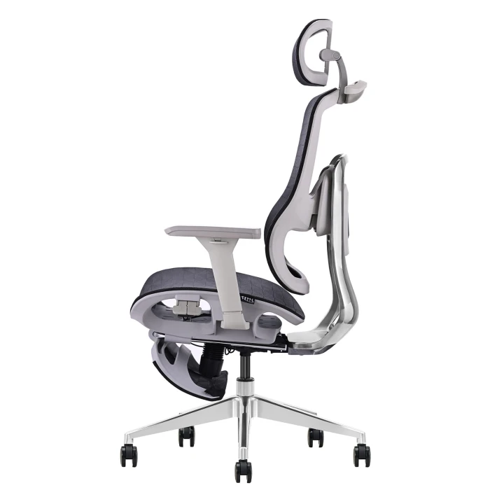 Fotel ergonomiczny biurowy obrotowy z regulacją Homer Czarno-Szary