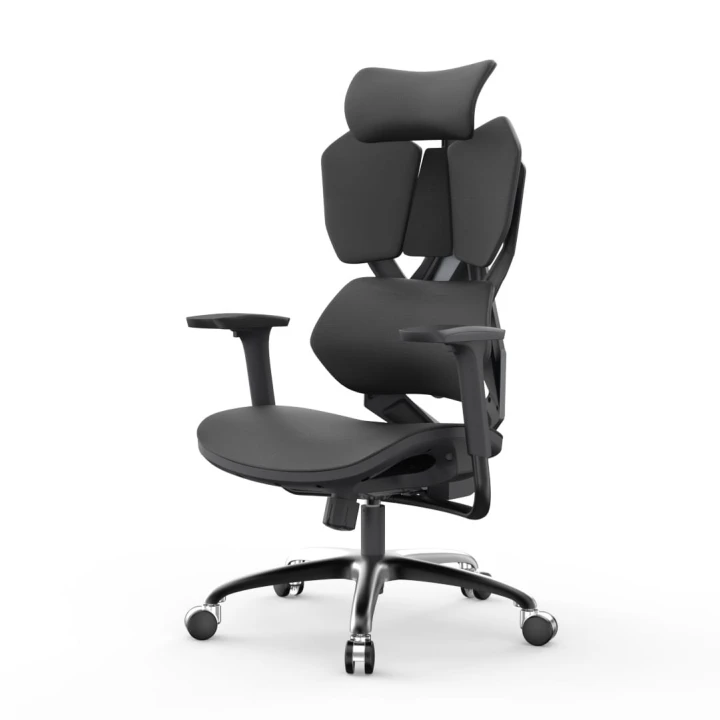 Fotel obrotowy dla graczy do biura ergonomiczny regulowany gamingowy