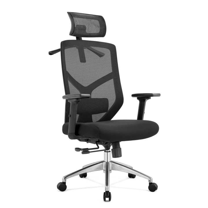 Fotel biurowy ergonomiczny do biura i domu regulacją czarny