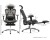 Fotel ergonomiczny biurowy obrotowy eurOpa+ z podnóżkiem i regulacją