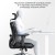 Fotel ergonomiczny biurowy obrotowy eurOpa+ z podnóżkiem i regulacją