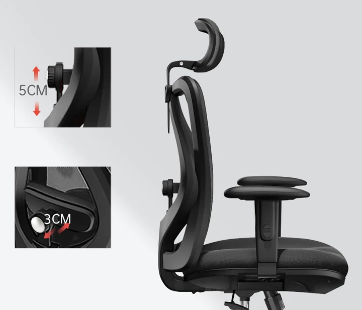 Fotel ergonomiczny biurowy obrotowy eurOpa+ z podnóżkiem i regulacją