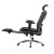 Fotel ergonomiczny biurowy obrotowy eurOpa+ z podnóżkiem i regulacją