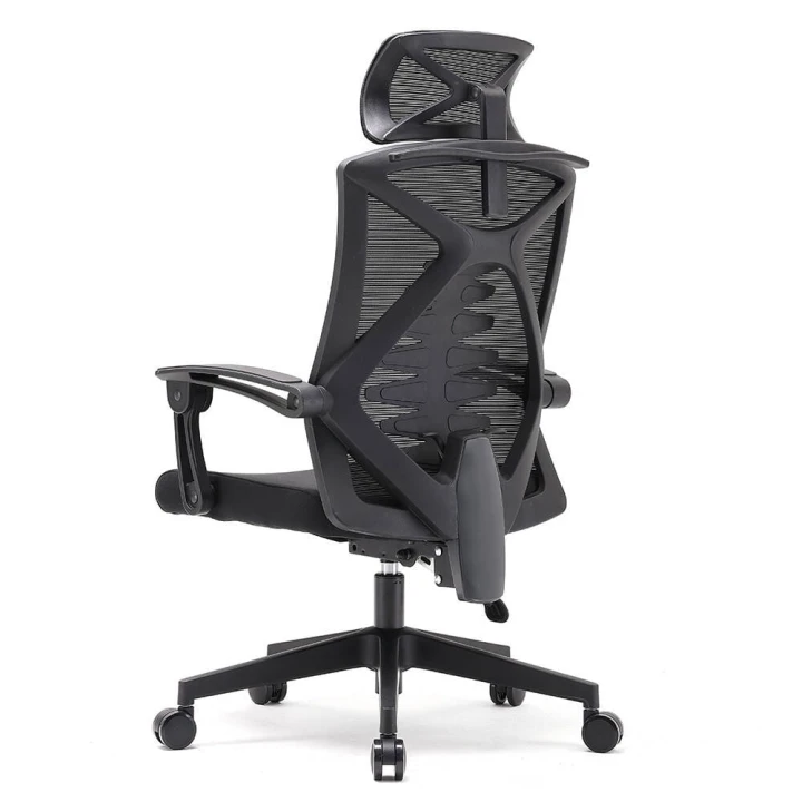 Fotel ergonomiczny  biurowy obrotowy Spino czarny z regulacją