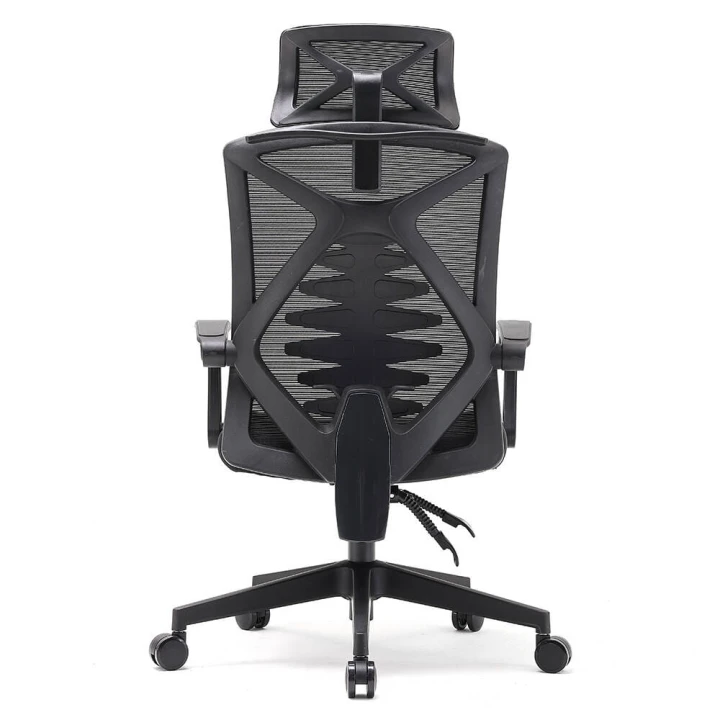 Fotel ergonomiczny  biurowy obrotowy Spino czarny z regulacją