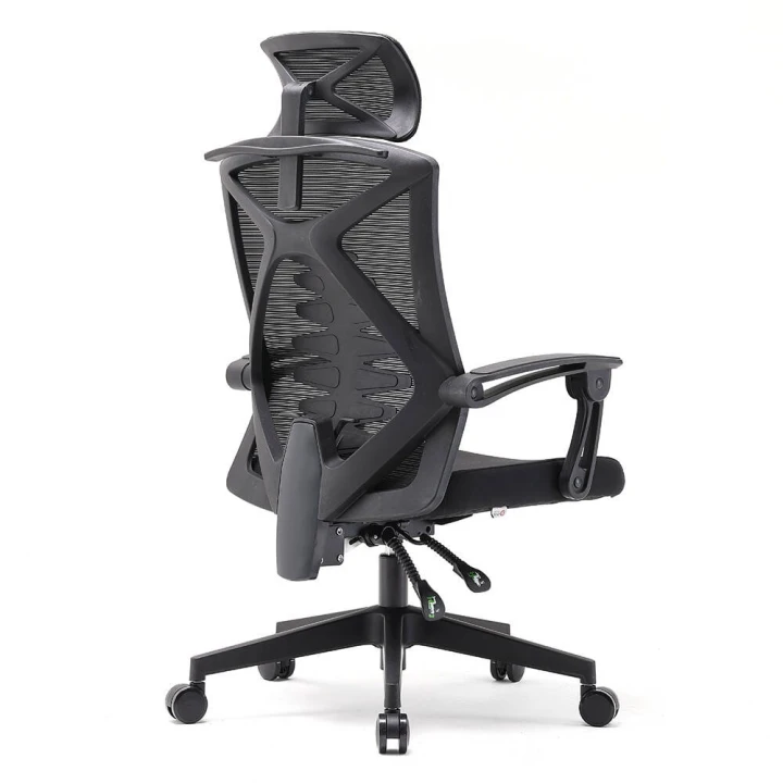 Fotel ergonomiczny  biurowy obrotowy Spino czarny z regulacją