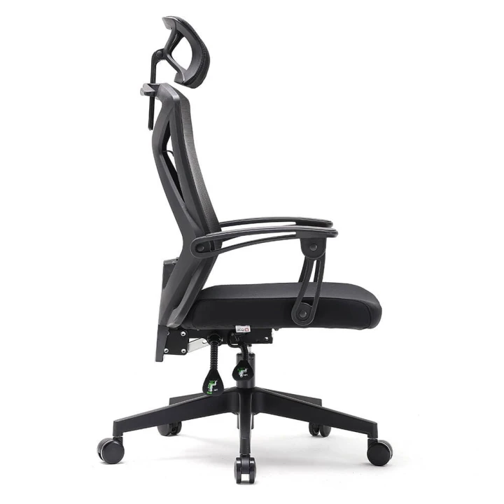 Fotel ergonomiczny  biurowy obrotowy Spino czarny z regulacją