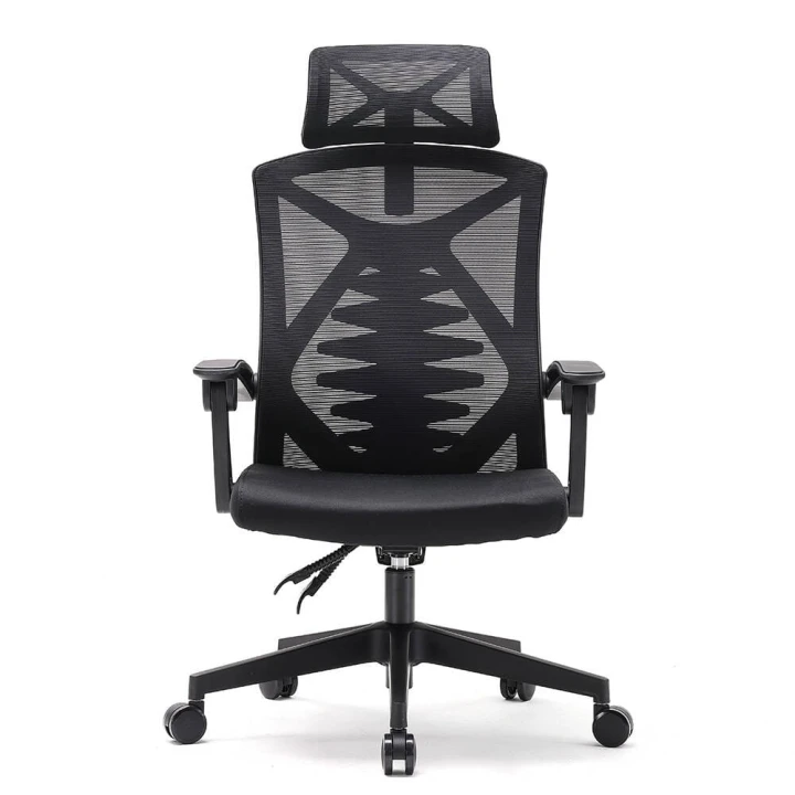 Fotel ergonomiczny  biurowy obrotowy Spino czarny z regulacją