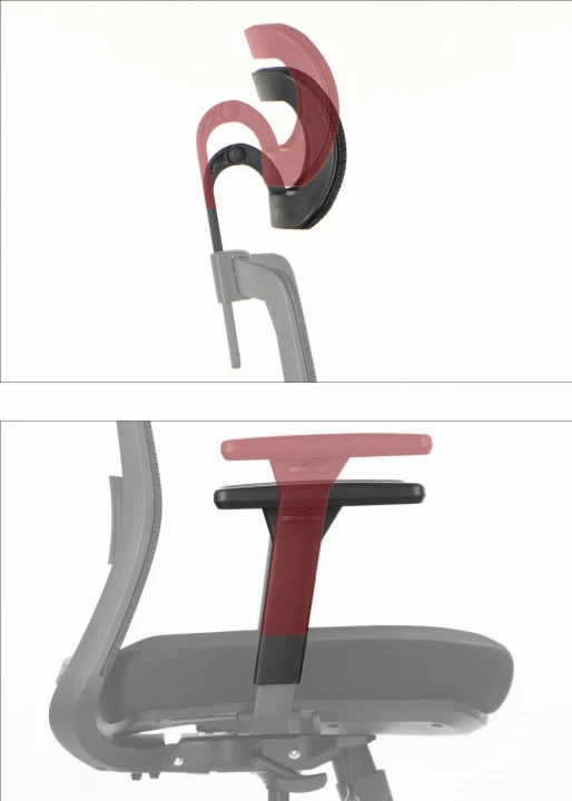 Fotel biurowy ergonomiczny krzesło obrotowe do biura CUTLER 2 czarny