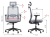 Fotel biurowy ergonomiczny do biura domu CUTLER 2  szary