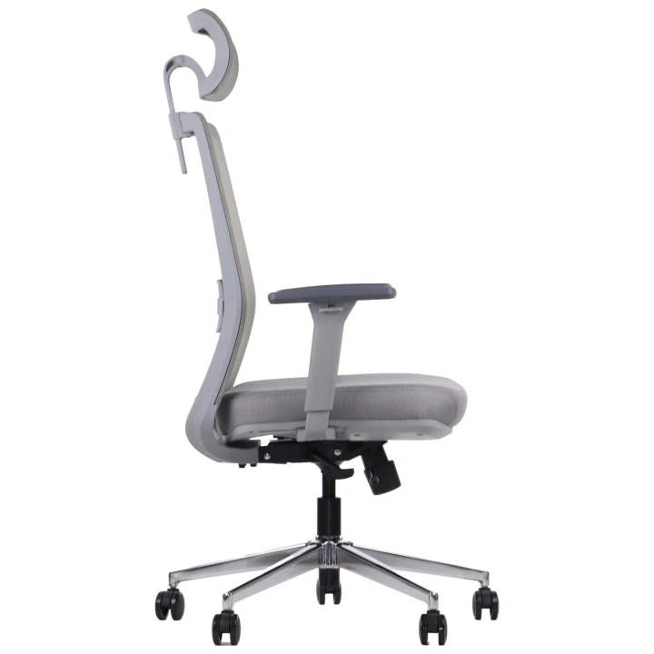 Fotel biurowy ergonomiczny krzesło do pracy biura CUTLER GF szary