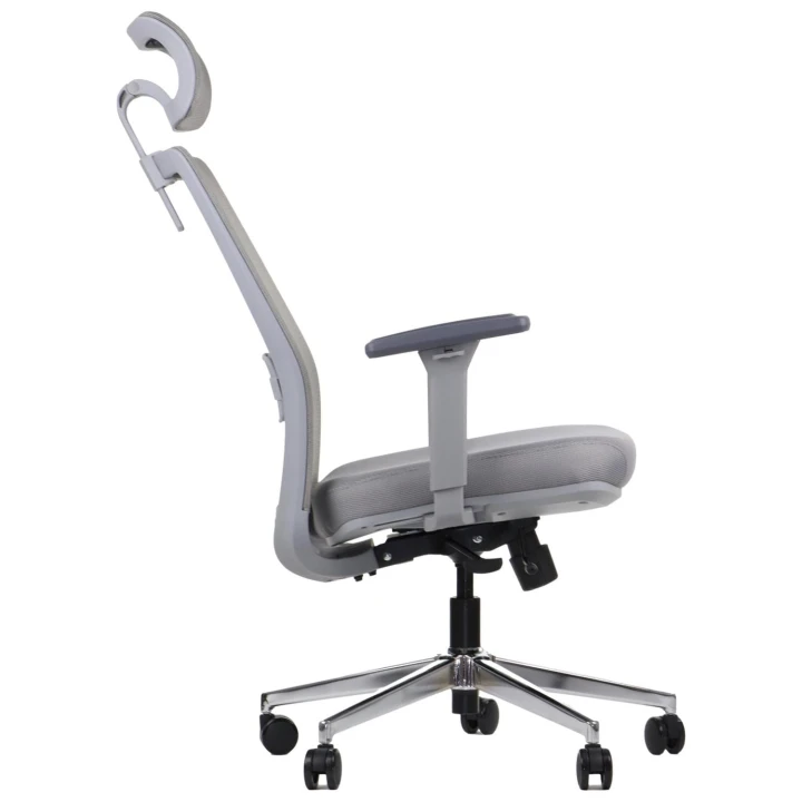 Fotel biurowy ergonomiczny krzesło do pracy biura CUTLER GF szary