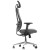 Ergonomiczny fotel biurowy obrotowy do biura i home office AKCENT szary-czarny podstawa chromowana