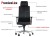 Ergonomiczny fotel biurowy obrotowy do biura i home office AKCENT/F czarny podstawa chromowana