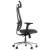 Ergonomiczny fotel biurowy obrotowy do biura i home office AKCENT/F grafit podstawa chromowana