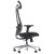 Ergonomiczny fotel biurowy obrotowy do biura i home office AKCENT PU czarny podstawa chromowana