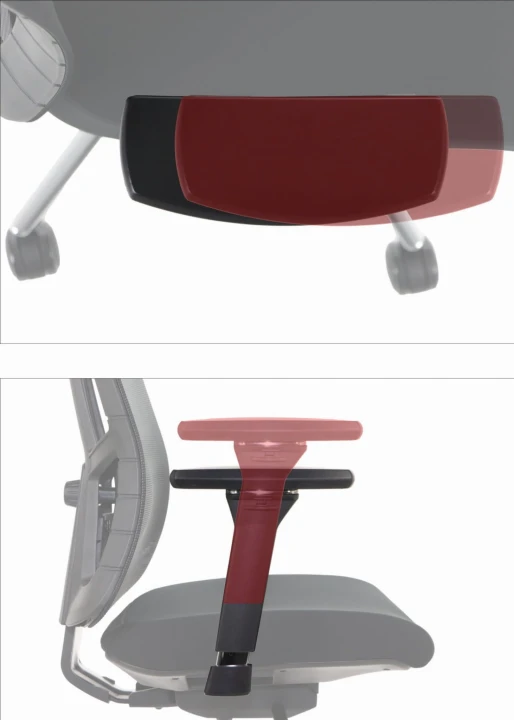 Ergonomiczny fotel biurowy obrotowy do biura i home office AKCENT PLUS czarny mechanizm samoważący podłokietniki 4D