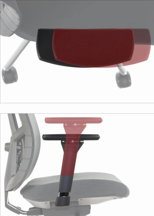 Ergonomiczny fotel biurowy obrotowy do biura i home office AKCENT/F PLUS czarny mechanizm samoważący podłokietniki 4D