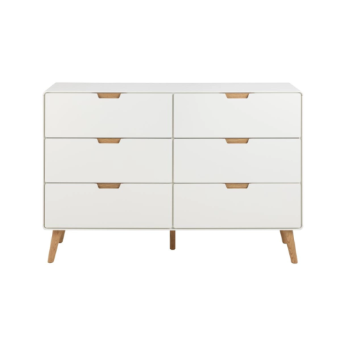 Komoda do sypialni salony 6 szuflad biała homestyleconcept.pl.png