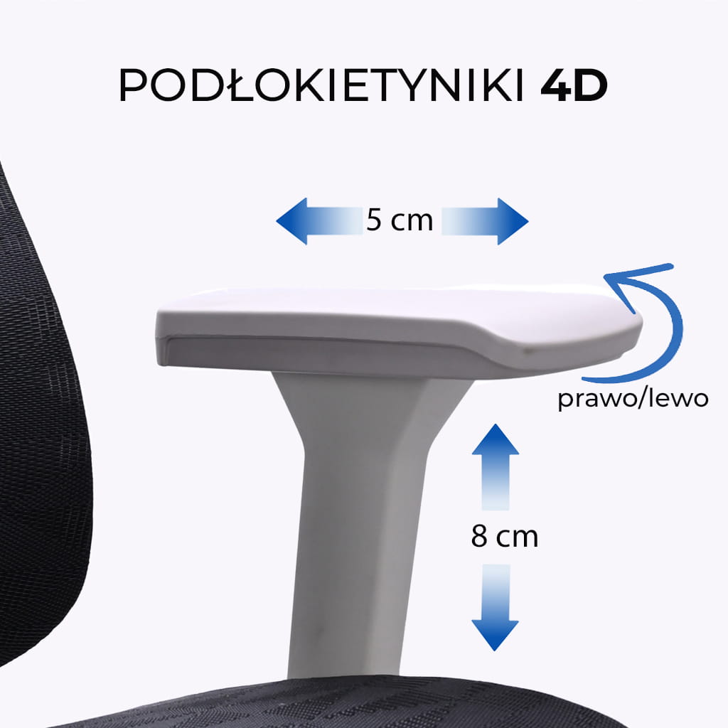 regulowane podłokietniki w fotelu biurowym hgomestyleconcept.pl