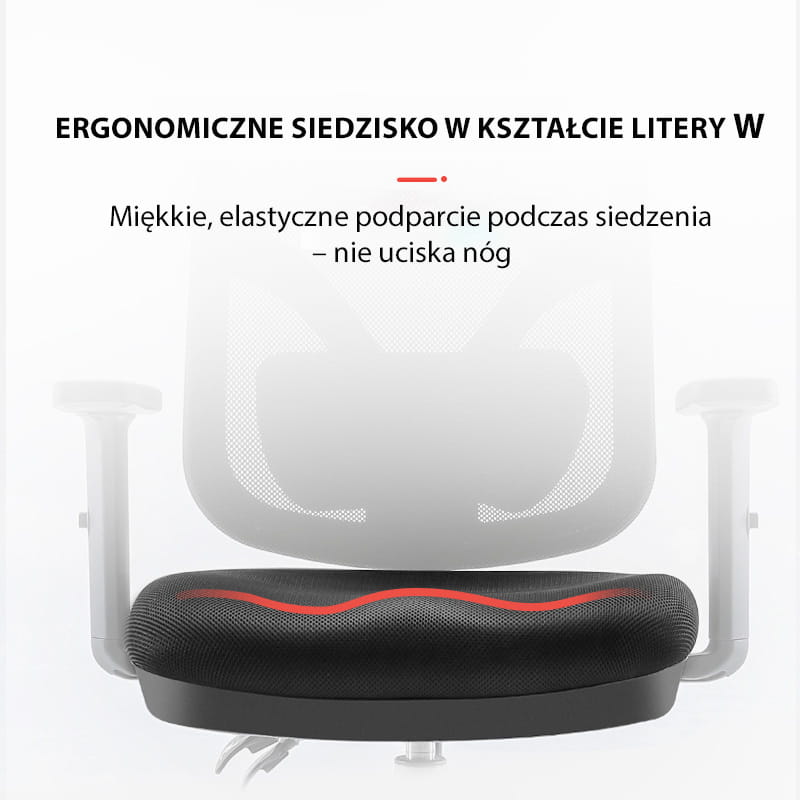 Fotel biurowy z miękkim siedziskiem