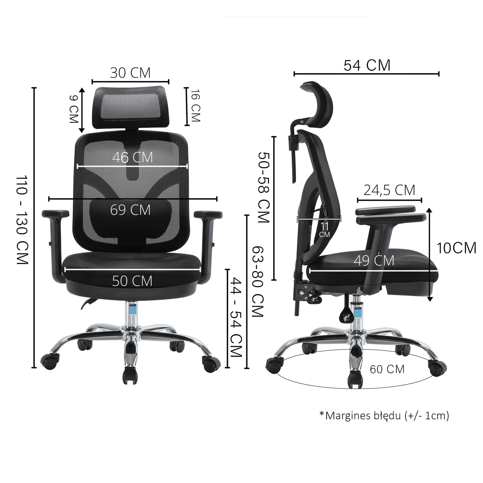Fotel ergonomiczny do biura i domu