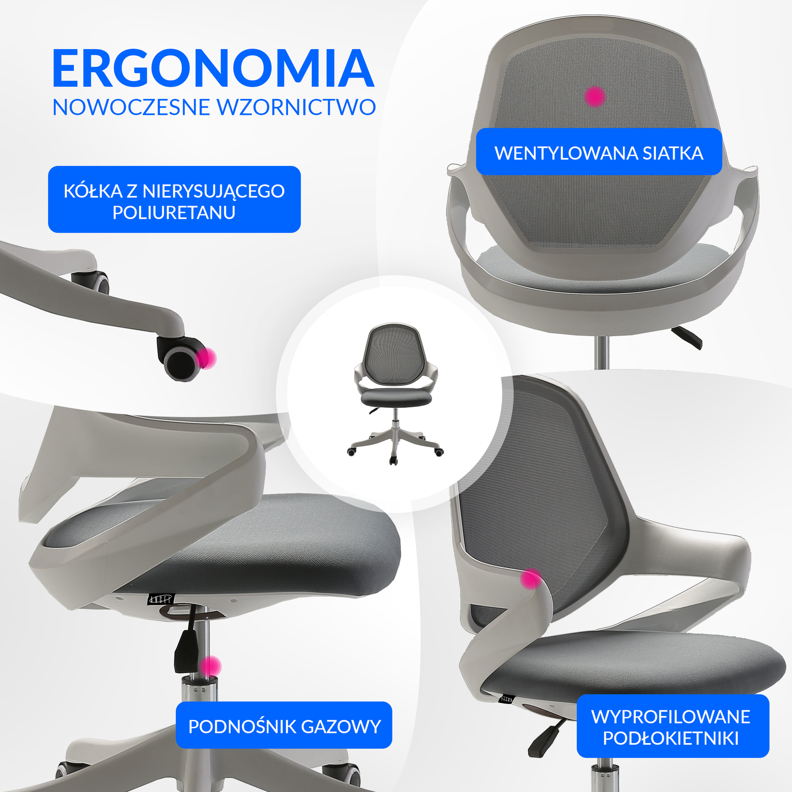 ergonomiczny fotel biurowy krzesło do biura